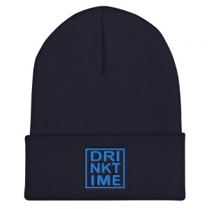 Drink Time Solid Carolina Blue Insignia Embroidered Cuffed Beanie
