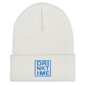 Drink Time Solid Carolina Blue Insignia Embroidered Cuffed Beanie