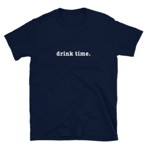 Drink Time Type W Short-Sleeve Unisex T-Shirt White